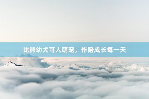 比熊幼犬可人萌宠，作陪成长每一天